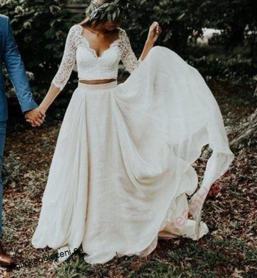 Svatební šifonová sukně + bolerko
