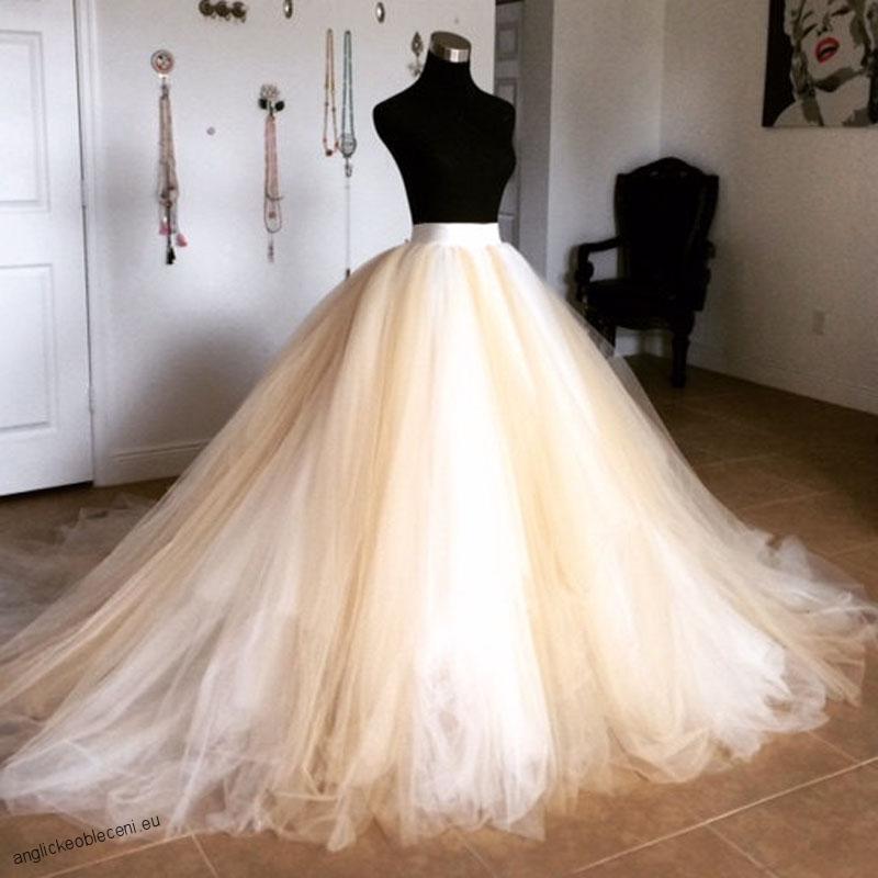 Svatební tylová sukně 
