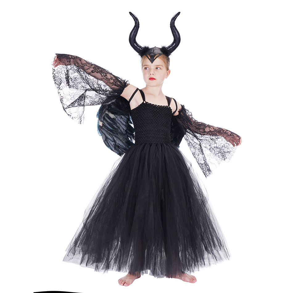 Dívčí kostým Maleficent